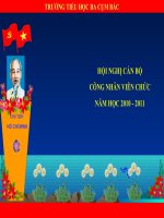 Hội nghị CBCC năm học 2010 - 2011