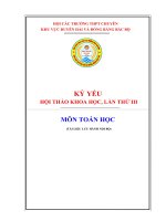 Kỷ yếu môn toán