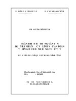 Hoàn thiện hệ thống văn bản quản lý nhà nước về lĩnh vực an toàn vệ sinh, dịch bệnh động, thực vật