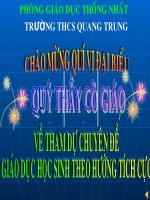 GIÁO DỤC KỶ LUẬT HỌC SINH TÍCH CỰC