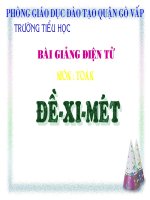 số 1 trong phép nhân va phép chia