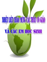 Bài mở đầu môn hóa học