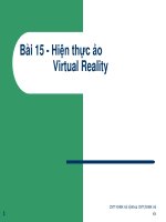 slide bài giảng thực tại ảo BKHN CG15 virtualreality BKHN