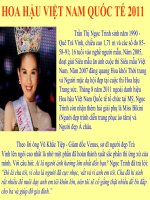Hoa hậu Thế giới người Việt 2011