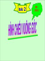 bài 2 hình chiếu vuông góc