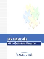 Hàm thành viên OOP C