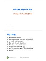 bài giảng tin học đại cương chương 3 lý thuyết thuật toán trần quang hải bằng