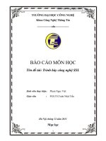 Tiểu luận môn Mã hóa an toàn dữ liệu Trình bày công nghệ SSL