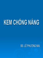 Tiểu luận Kem chống nắng