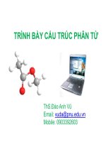bài giảng trình bày cấu trúc phân tử ths. đào anh vũ