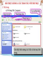 Tiết 29 Thực hành Các thao tác với thư mục