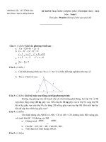 ĐỀ THI _ ĐA KIỂM TRA CHẤT LƯỢNG ĐẦU NĂM