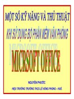 Nhung ky nang co ban ve tin hoc