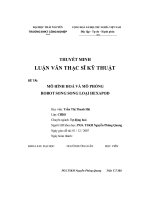 Luận văn mô hình hoá và mô phỏng robot song song loại hexapod