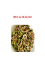 Cách làm sung muối xổi giòn ngon