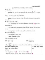 giáo án đại số 8 chương 2 bài 8 phép chia các phân thức đại số