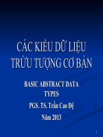 Các kiểu dữ liệu trừu tượng cơ bản
