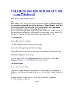 Thử nghiệm giao diện tuyệt hơn cả Metro trong Windows 8