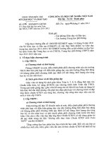 CV 1105/SGD&ĐT: Thực hiện dạy học môn Toán cấp THCS, THPT năm học 2011-2012