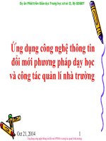 Ung dung CNTT doi moi PPDH va quan li