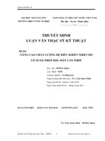 nâng cao chất lượng hệ điều khiển nhiệt độ lò nung phôi - nhà máy cán thép