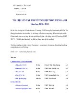 Tài liệu ôn tâp TN THPT 2011_Cần Thơ