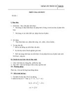 giáo án giải tích 12 chương 4 bài 3 phép chia số phức
