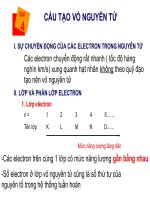 Bài 4: Cấu tạo vỏ nguyên tử