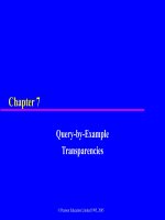 slide cơ sở dữ liệu tiếng anh chương  (7) query-by-example transparencies