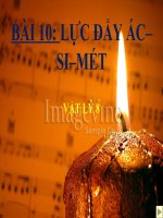 bài giảng vật lý 8 bài 10 lực đẩy ac-si-met