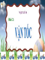 bài giảng vật lý 8 bài 2 vận tốc