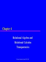 slide cơ sở dữ liệu tiếng anh chương  (4) relational algebra and Relational Calculus Transparencies