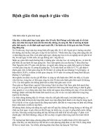 Benh thuong gap cua Giao vien