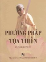 Rèn tâm luyện trí: PHƯƠNG PHÁP TỌA THIỀN H.T THÍCH THANH TỪ