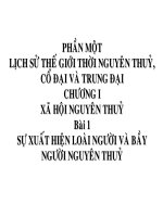 Bai 1. Su xuat hien loai nguoi