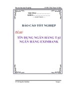 Đề tài tín dụng ngân hàng tại ngân hàng eximbank