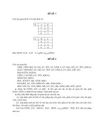 Bại tập hay Cơ Sở Dữ Liệu