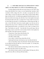 HÌNH THÀNH VÀ PHÁT TRIỂN, CÁC HOẠT ĐỘNG CỦA CÔNG TY BẢO HIỂM BẢO VIỆT.