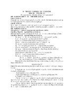 Đề thi và gợi ý giải môn văn khối C năm 2011