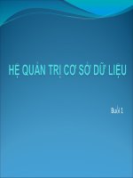 Hệ quản trị cơ sở dữ liệu Oracle. File đính kèm gồm slide bài giảng + Source thực hành Full