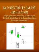 Điện trr của dây dẫn-Định luật Ôm