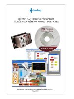 Hướng dẫn sử dụng pac opto22 và gói phần mềm pac project software