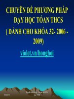 Đổi mới phương pháp dạy học toán THCS