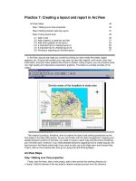 ArcView practices practice 7 creating a layout and report in arcview