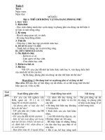 GIÁO ÁN SINH HỌC 7 HKI 2011- 2012 (4 CỘT)