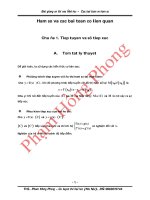 Chuyên đề: Tiếp tuyến của ĐTHS