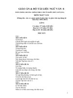 giáo án Ngữ văn 8 trọn bộ chuẩn  KTKN