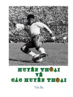 HUYỀN THOẠI VỀ CÁC HUYỀN THOẠI