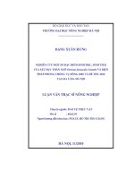 Nghiên cứu một số đặc điểm sinh học, sinh thái của sâu đục thân ngô ostrinia furnacalisguenée và biện pháp phòng chống vụ đông 2009 và hè thu 2010 tại gia lâm  hà nội