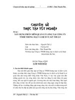 xây dựng hệ thống thông tin quản lý tiền lương tại công ty tnhh thương mại và dịch vụ kỹ thuật